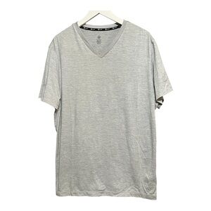 GAIAM Men’s Gray Short Sleeve Tee V-Neck XL